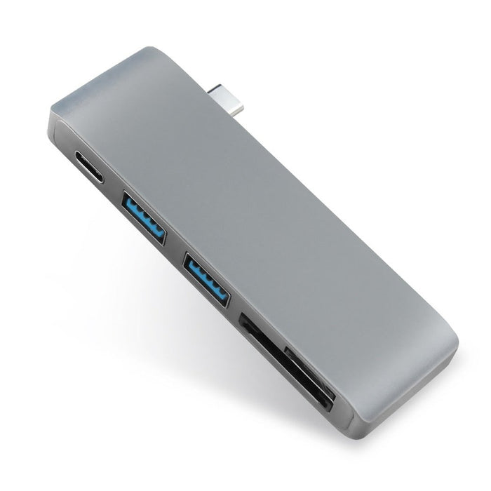 Adaptador 1 USB-C A 6 En 1 Cargador Sd/tf Usb Hub Tipo De Adaptador Para Mac.