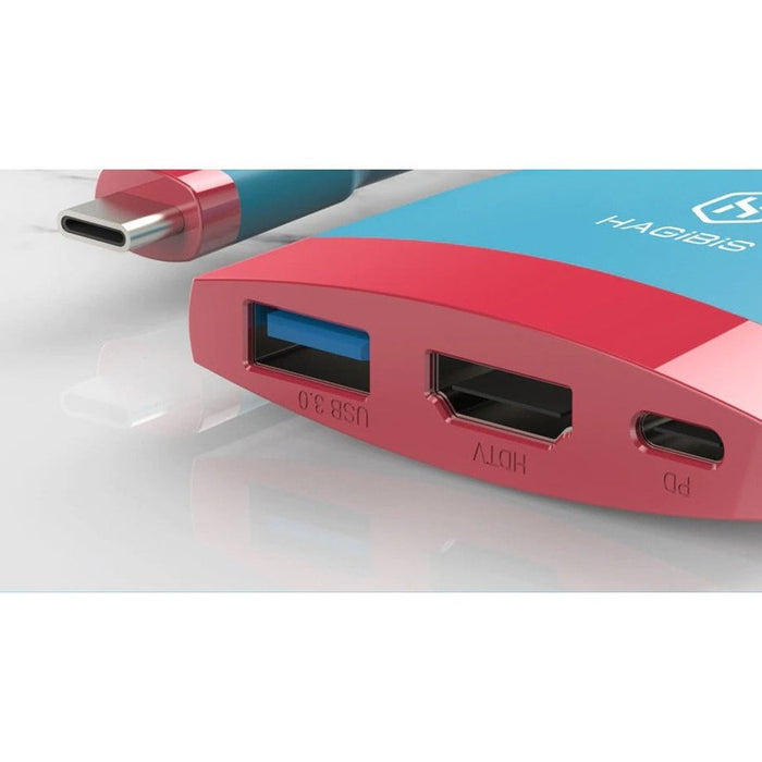 Estacion de acoplamiento portátil 4K, USB C, HDMI, USB 3.0, carga para Nintendo Switch, Macbook