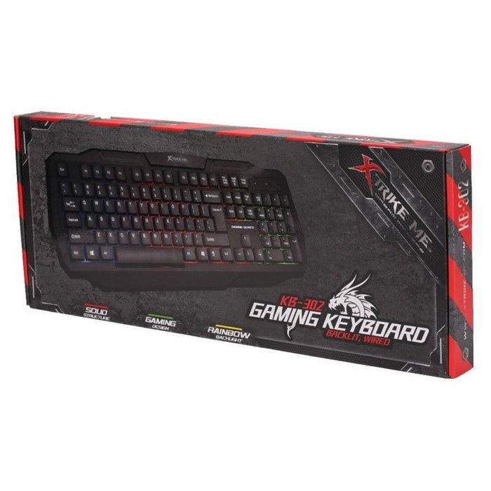 TECLADO GAMING XTRIKE ME NEGRO LUCES