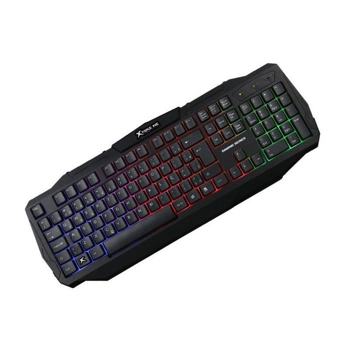 TECLADO GAMING XTRIKE ME NEGRO LUCES